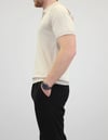 ÖRME POLO YAKA FİTİLLİ T-SHIRT TAŞ