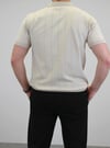 ÖRME POLO YAKA FİTİLLİ T-SHIRT TAŞ