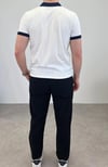 ÖRME POLO YAKA KALIN FİTİLLİ T-SHIRT