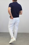 ÖRME POLO YAKA ŞERİT DETAYLI T-SHIRT