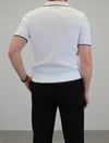 ÖRME POLO YAKA ŞERİT DETAYLI T-SHIRT EKRU