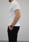 ÖRME POLO YAKA ŞERİT DETAYLI T-SHIRT EKRU