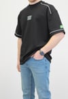 OVERSIZE 22 BASKILI T-SHIRT SİYAH