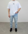 OVERSİZE BASKILI ETNİK DESEN T-SHIRT BEYAZ