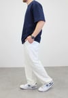 OVERSIZE BİSİKLET YAKA NAVY T-SHIRT