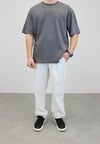 OVERSIZE BİSİKLET YAKA T-SHIRT