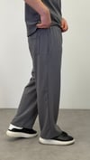 OYSHO KUMAŞ BAGGY KALIP PANTOLON FÜME