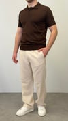 REGULAR POLO YAKA T-SHIRT KAHVERENGİ