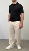 REGULAR POLO YAKA T-SHIRT SİYAH