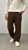 RELAXED BAGG PANTOLON KAHVERENGİ