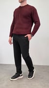 ZİNCİR DESEN KAZAK BORDO