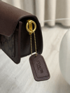👜 Coach Tabby Monogram Omuz Çantası – Acı Kahve