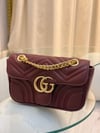 👜 İthal GG Kapitone El & Omuz Çantası – Bordo