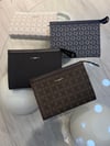 🤍 Vakko Monogram Clutch / El Çantası – Beyaz