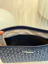 💙 Vakko Monogram Clutch / El Çantası – Lacivert