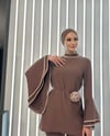 BROWN SWAN SUIT