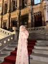 Garden Flora Black Abaya Şal Takım – Asaletin Zarif Kalesi
