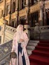 Garden Flora Black Abaya Şal Takım – Asaletin Zarif Kalesi