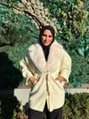 IVORY FUR CAPE