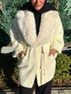 IVORY FUR CAPE
