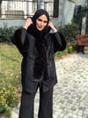 LUXE KÜRK DETAYLI OVERSIZE PANÇO
