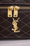 Yves  Saint Laurent Kapitone El & Omuz Çantası-Acı Kahve