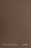 PE TGIC RAL 8011 TEXTURE