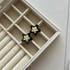 Siyah Gold Detay Yıldız Küpe