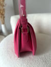 Pembe Plise Detaylı Omuz & Askılı Çanta
