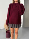 Basic Triko Kazak-Bordo