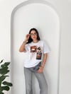 Brown Baskılı Basic Tshirt