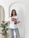 Brown Baskılı Basic Tshirt