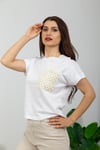 Dantel Cep Detaylı Basic-Beyaz