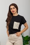 Dantel Cep Detaylı Basic-Siyah