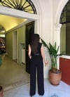 Linda Kemerli Kolsuz Tulum-Siyah