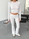 Parmak Geçmeli Crop Pantolon Takım