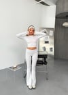 Parmak Geçmeli Crop Pantolon Takım