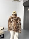Premium Şal Yaka Leopar Kürk