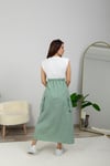 Vatkalı Paraşüt Elbise-Mint Yeşil