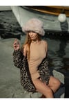 Kadın Mont Leopar Mont