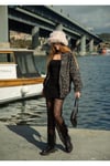 Kadın Mont Leopar Mont