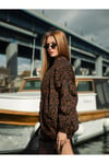 Kadın Mont Leopar Mont