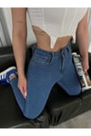 Kadın Süper Skinny Fit Esnek Likralı Denim Jean Kot Pantolon
