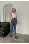 Kadın Süper Skinny Fit Esnek Likralı Denim Jean Kot Pantolon