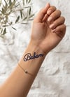  Babam Yazılı 1 Ay Kalıcı Dövme – Minimalist Aile Temalı Dövme