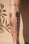 Mistik Göz ve Geometrik Ok Dövme Seti - Yarı Kalıcı / 1 Ay Kalıcı Tattoo