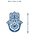 Mistik Göz ve Hamsa Eli Figürlü Sanatsal Vücut Dövmesi - 1 Ay Kalıcı / Yarı Kalıcı