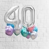 40 Yaş Uçan Balon Demeti / Teslimat Dahil