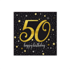 50 Yaş Işıltılı Peçete 16 Adet