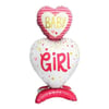 Ayaklı Baby Girl Pembe Folyo Balon